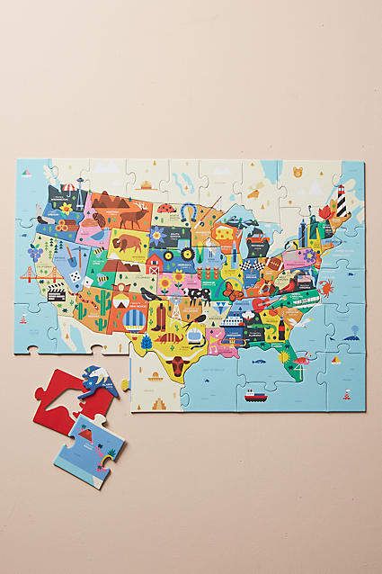 United States Geography, States And Capitals, Map Puzzle, Asia Map, Puzzle Games For Kids, United States Map, Shape Puzzles, Africa Map, Europe Map