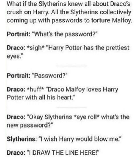 Hp Ships, Harry Draco, Cute Harry Potter, Harry Potter Memes Hilarious, Gay Harry Potter, Harry Potter Feels, Harry Potter Puns, Yer A Wizard Harry, Slytherin Harry Potter