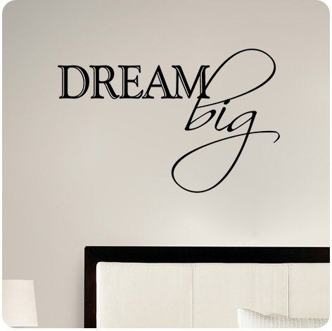 Dream Big Wall Decal Sticker Art Mural Home Dcor Quote -- Check out this great product. (Note:Amazon affiliate link) Mural Home, Wall Decal Sticker, Amazon Com, Sticker Art, Home Décor, Dream Big, Wall Decal, Amazon Affiliate, Art Home