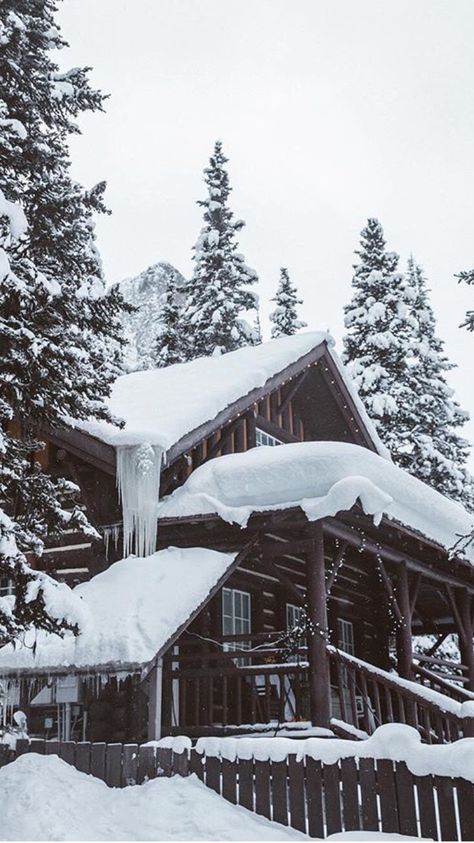 Winter Cabin Aesthetic, Snowy Cabin In The Woods, Cozy Inn, Snow Cabin, Snowy Cabin, Forest Village, Cabin Aesthetic, Jackson Wy, Cabin In The Mountains