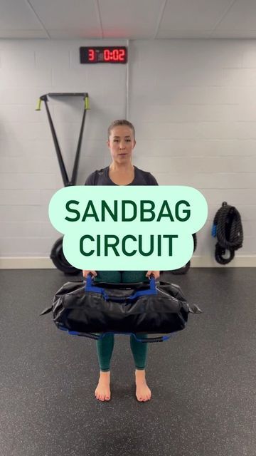 Cari Satre on Instagram: "Full Body Sandbag Workout A Full Body Circuit you can do at home or at the gym! 💪🏼 ⚡️8 per side MAX Lunge ⚡️8 Bent Over Row ⚡️8 per side Front Loaded Lateral Step up ⚡️8 Push Press 💦 60 - 90 sec rest 💦 ⚡️ 4-5 rounds ⚡️ 🚨Tip: Grab a weight that challenges you to really feel the complexity of the exercises. #trainertip #performbetter #formmatters #fitness #workout #mobilitytraining #strengthtraining #functionaltraining #ultimatesandbag #dvrt #sandbag #usb #circuitt Core Bag Workout, Crossfit Workouts Wod Full Body, Sandbags Workout, Sandbag Exercises, Functional Training Workouts, Sandbag Workout, Crossfit Workouts Wod, Sandbag Training, Bent Over Row