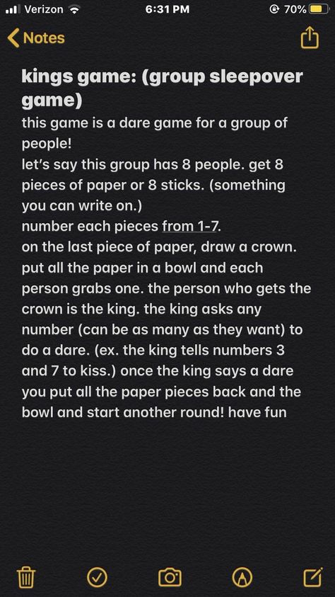 Things To Do At A Group Sleepover, Crazy Things To Do With Friends At Night, Games To Play With Friends At School, Group Sleepover Games, Games To Play In The Dark, Friend Group Games, Group Sleepover Ideas, Games To Play With Friends Teenagers, Games For Teens Indoor