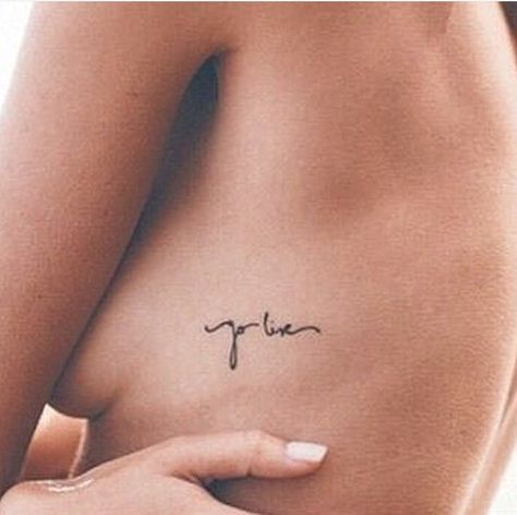 Go live Go Live Tattoo, Someday Tattoo, Laugh Tattoo, Small Name Tattoo, Small Rib Tattoos, Small Symbol Tattoos, Don't Sweat The Small Stuff, Hip Tattoo Small, Live Tattoo