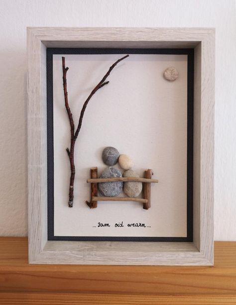 Pictures Stone Picture Couple Love Pebble Art Wall Decor | Etsy Stone Pictures Pebble Art, Pebble Art Family, Art Pierre, Deco Nature, Pebble Pictures, Stone Pictures, Rock Painting Designs, Stone Crafts, Rock Painting Art