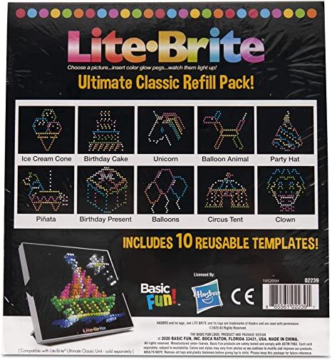 Lite Brite Designs, Animal Party Hats, Magnetic Building Blocks, Lite Brite, Unicorn Balloon, Circus Tent, Hexagon Pattern, Balloon Animals, Retro Toys