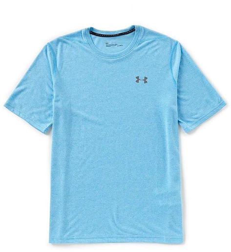 Under Armour Threadborne Short-Sleeve Tee Under Armour Outfits, Under Armour Sporty T-shirt For Sports, Under Armour Crew Neck T-shirt With Logo, Blue Under Armour Short Sleeve T-shirt, Affordable Under Armour Men's T-shirt, Affordable Under Armour Cotton T-shirt, Nike Tees, Athletic Shirts, Under Armour