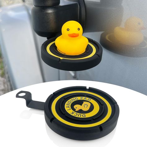 PRICES MAY VARY. This duck landing zone is the good present for Jeep Wrangler JK owners. Express your craving for a delightful duck experience by showcasing our duck landing pad to those around you. thus allowing you to get more ducks. This duck landing zone is fit for Jeep Wrangler JK JKU 2007-2018, with this cute duck zone, can effectively increases the amount of ducks you receive. This duck landing zone for Jeep is made of silicone and 1.5mm thick electroplated solid iron connecting rods, whi Cool Jeep Accessories, Landing Zone, Custom Jeep Wrangler, Custom Jeep, Cool Jeeps, Cute Duck, Jeep Accessories, Jeep Girl, Jeep Renegade