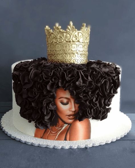 Queen Cake Design, Queen Birthday Cake, Birthday Cake Ideas For Adults Women, Cinderella Cake Designs, 50th Birthday Cake For Women, African Cake, Queens Birthday Cake, Diva Cakes, Queen Cake