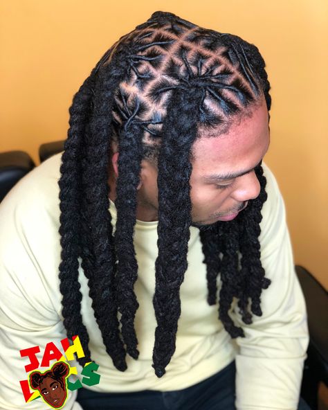 Simply art  ... swipe left to see a full 360° . Click the link in bio to schedule a free consultation and to see pricing . - - - - -… Prince Hairstyles, Locs Styling, Jah Locs, Mens Dreadlock Styles, Dreadlocks Men, Dread Hairstyles For Men, Loc Styles For Men, Dreadlock Hairstyles For Men, Dreadlock Styles