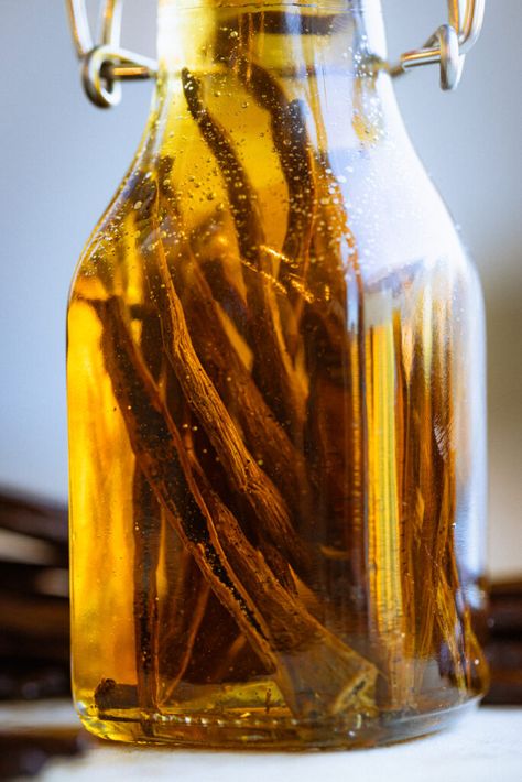 Make Your Own Gorgeous Homemade Vanilla Extract! - Rustic Joyful Food Making Homemade Vanilla Extract, Vanilla Extract With Bourbon, Homemade Vanilla Extract Bottles, Making Vanilla Extract Vodka, Homage Vanilla Extract, Homemade Vanilla Extract, Batter Bowl, Water Into Wine, Homemade Vanilla