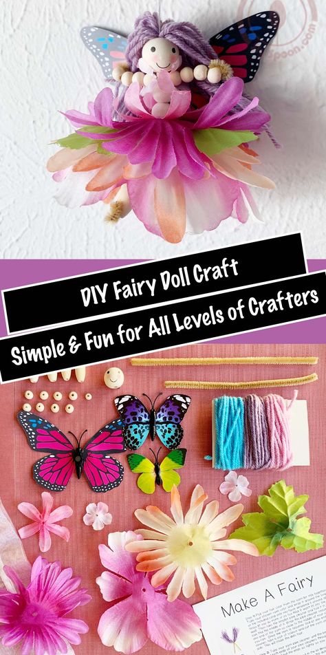 Fairy Crafts For Kids, Letter F Craft, Teaching Toddlers, Fairy Crafts, Diy Fairy, Forest Fairy, Fairy Dolls, Doll Crafts, Easy Diy Crafts