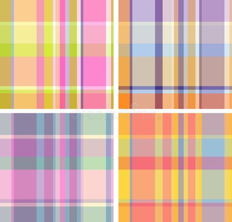 Madras check. Spring-and-summer collection of plaid. Seamless pattern , #spon, #Spring, #summer, #Madras, #check, #Seamless #ad Madras Checks, Simple Illustration, Cheque Design, Pattern Illustration, Summer Collection, Seamless Pattern, Seamless Patterns, Tart, Color Schemes