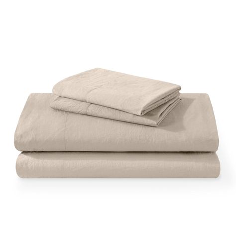 PRICES MAY VARY. ULTRA SOFT SHEETS: Imagine the softness of your favorite vintage tee, but for your bed. Our Washed Microfiber Sheet Set goes through a unique fabric finishing process for an irresistibly soft feel which creates a linen-like naturally relaxed, wrinkled texture. No crunchy or stiff fabrics here. Complete your bedding look with our matching washed duvet and other products by Bare Home. 4 PIECE SHEET SET INCLUDES: 1 King Fitted Sheet (78" x 80" x 15" pocket), 1 King Flat Sheet (108" Neutral Sheets, Beige Sheets, Soft Sheets, Sheet Sets Full, Unique Fabric, King Sheet Sets, Sheet Sets Queen, Pebble Beach, Vintage Tee