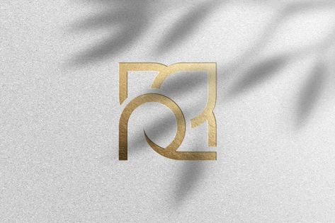 White And Gold Branding, Gd Logo, Sd Logo, Logo Luxe, Gray Texture Background, Wooden Logo, Hospital Logo, Gold Foil Logo, Cosmetic Logo