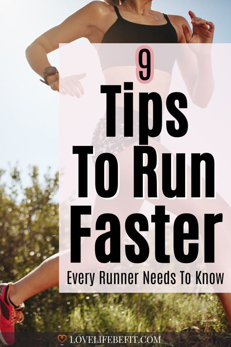 running tips to run faster How To Improve Your Running, How To Run Correctly, Tips To Run Faster And Longer, How To Become A Better Runner, Run Faster Tips, Running Strategies, How To Run Faster And Longer, Get Faster At Running, Beginner Runner Tips