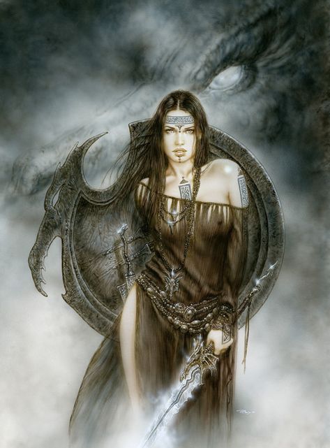 Luis Royo, Concept Art World, Dark Art Illustrations, Black Dragon, Painted Books, Fantasy Illustration, Art Graphique, Dark Fantasy Art, Fantasy World