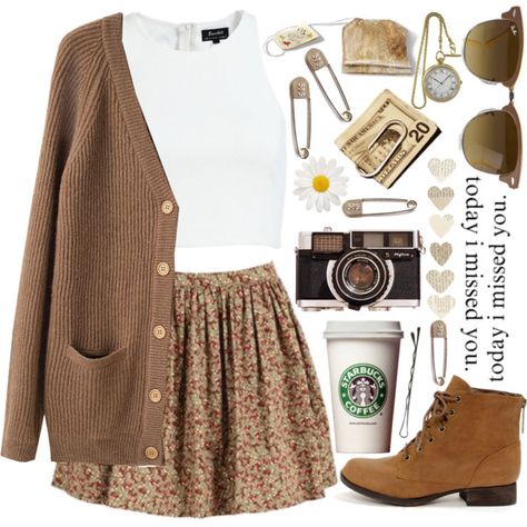 Another set by Mia. I love her style. "#85 Egress" by mia5056 on Polyvore Indie Fall Outfits, Look Grunge, Mode Shoes, Thrifted Outfits, Styl Retro, Early Fall, Casual Winter Outfits, Polyvore Outfits, Looks Vintage