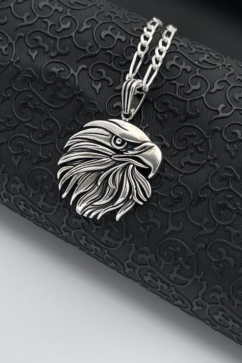 Eagle Pendant, Patriotic Jewelry, Eagle Necklace, Simple Tattoo Designs, Animal Pendant, Bmw Love, Simple Tattoo, Silver Eagle, Silver Eagles