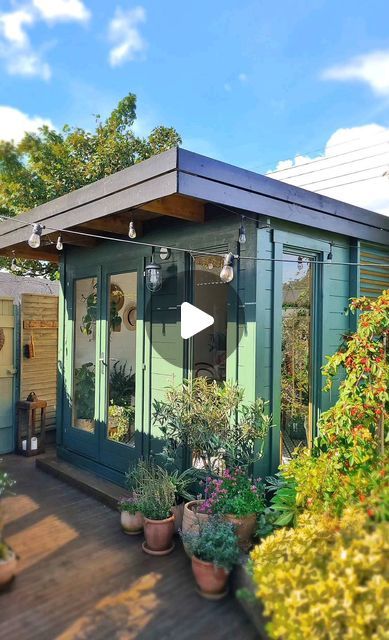 Yvonne Purcell on Instagram: "Ad Just a snippet of how I transformed this outdoor room by @gardenhouse24.ie into my own little sanctuary 🌿🌱
.
I've saved details and links of the Monaco 28 and cabins you might like too on my highlights and also a reel of the guys putting cabin together. Amazing 🙌
.
Have a wonderful day xx 
.
.
.
Garden room by @gardenhouse24.ie
.
.
.
#interior4inspo 
#interior_and_living 
#pottedgarden
#outdoorroom 
#gardensofinstagram 
#interiorwarrior #summerhouse
#gardenideas #summergarden
#homesandgardens 
#myhousebeautiful 
#outdoorlivingspace
#containergarden
#interior_and_home 
#pottedgarden 
#autumngarden
#gardenloversofinstagram
#gardeninspirations
#tv_living #tv_stories 
#tv_stilllife 
#mygardentoday 
#originmagazine 
#apartmenttherapy
#irishhomes  #tinygarden Diy Garden Room, Inside Summer House Ideas, Small Garden Room Ideas, Garden House Ideas Buildings, Garden Room Interiors, Backyard Cabin, Garden Room Ideas, Living Tv, Outdoor Room