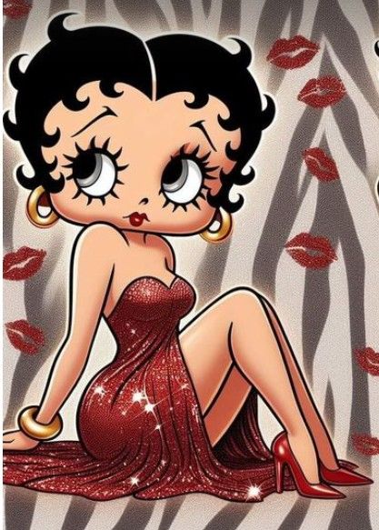 Betty Boop Christmas Wallpaper, Betty Boop Pictures Vintage, Betty Boop Aesthetic Wallpaper, Betty Boop Wallpapers, Betty Boop Coffee, Betty Boop Classic, Mugs Design, Betty Boop Pictures, Barbie Dress Fashion