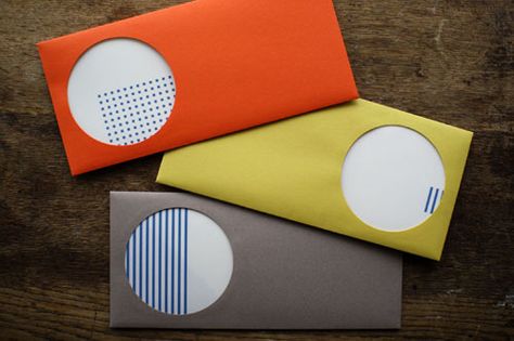 stickers and stuff Window Envelopes, Colour Set, Round Window, Stickers Design, Cool Packaging, Envelope Card, Japanese Stationery, Envelope Design, Paper Packaging