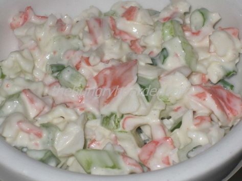 Salad Copycat, Golden Corral, Crab Meat Recipes, Ranch Salad, Celery Green, Crab Salad, Cold Salad, Seafood Salad, Smart Cooking