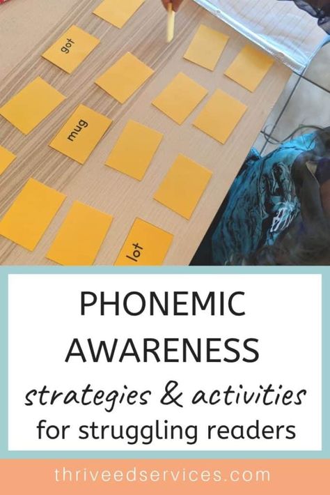 Phonemic Awareness Games, Reading Intervention Activities, Phonological Awareness Activities, Multisensory Activities, Phonemic Awareness Activities, Phonics Games, Phonics Kindergarten, Struggling Readers, Phonological Awareness