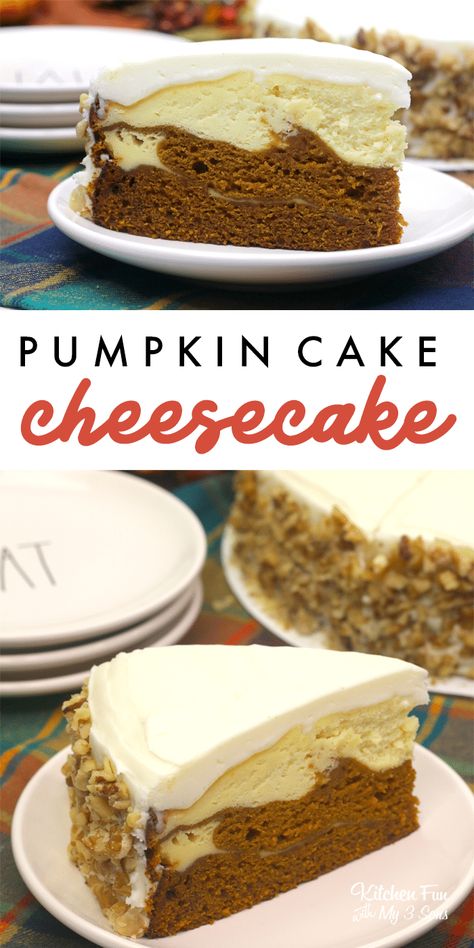 Dessert With Pumpkin, Fall Cheesecake, Fall Desserts Pumpkin, Desserts Pumpkin, Yummy Food Recipes, Pumpkin Treats, Layered Dessert, Pumpkin Cheesecake Bars, Pumpkin Bundt Cake