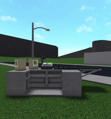 Bloxburg Street Ideas, Bloxburg Drive Thru, Bloxburg Town Ideas Small Plot, Raft House Ideas Game, Big Plot Town Layout Bloxburg, Small Plot Town Layout Bloxburg, Bloxburg Town Layout Normal Plot, Bloxburg Store, Bloxburg Grocery Store