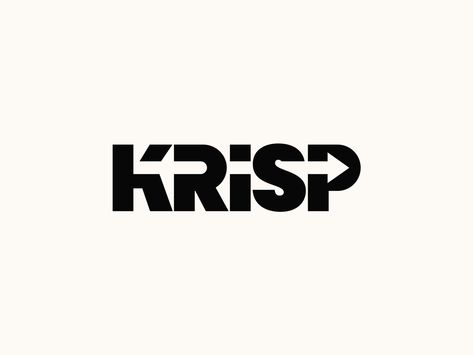 KRISP logo by Aditya Chhatrala  #logo #branding #typography #logoinspirations #logoinspiration #logotype #logomark #negativespace #wordmark #top #best #clever #ideas #idea #logodesigner #symbol #icon #type #creativetype #brand #logobranding #bestlogos #toplogos #marketing #customtype #klogo Wordmark Logos, Wordmark Logo Design, Furniture Graphic, Logo Word, K Logos, Branding Typography, Clever Logo, Wordmark Logo, Logo Idea