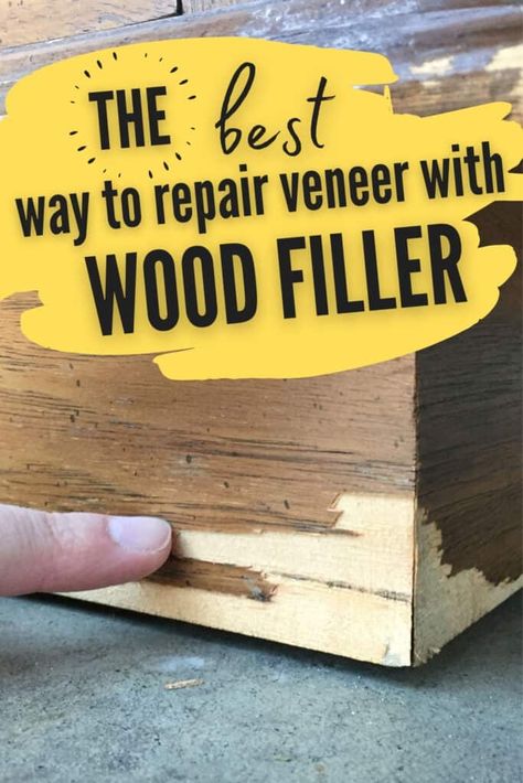 Upcycling, Painting Veneer, Repair Wood Furniture, Restore Wood Furniture, Veneer Furniture, Diy Furniture Repair, Mdf Furniture, Restore Wood, Scratched Wood