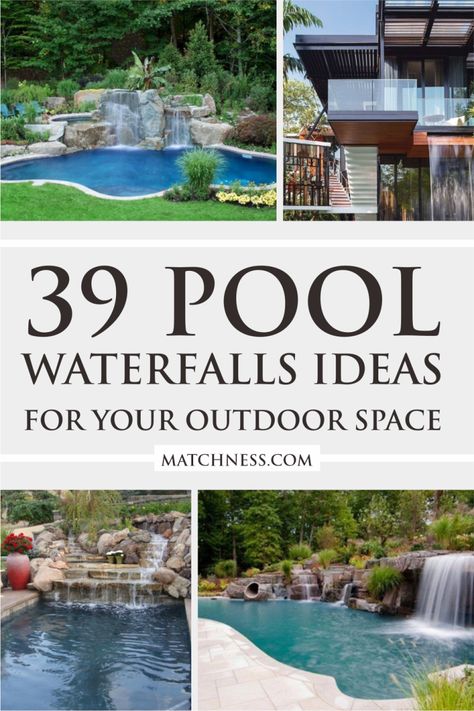 [PaidLink] 61 Swimming Pools Backyard Landscape Ideas Modern Guides You Have To See Straight Away #swimmingpoolsbackyardlandscapeideasmodern Swimming Pool Fire Features, Pool Rock Waterfall Ideas, Luxury Swimming Pools Outdoor, Pool Waterfall Landscaping, Swimming Pools Backyard Landscape, Swimming Pools Backyard Inground, Pool Waterfalls, Swimming Pool Fountains, Swimming Pool Waterfall