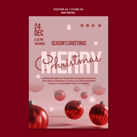 Christmas Sale Poster, Christmas Poster Design, Christmas Party Poster, Christmas Flyer Template, Christmas Promo, Merry Christmas Poster, Christmas Flyer, Christmas Layouts, Tropical Christmas