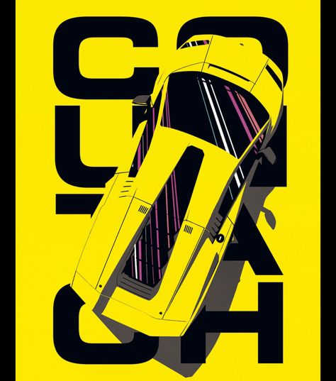 Five new Lamborghini Countach LPI 800-4 posters - LamboCARS Lamborghini Store, 1980s Posters, Car Artwork, Lamborghini Countach, Poster Series, Fancy Cars, New Poster, Digital Artists, Car Design