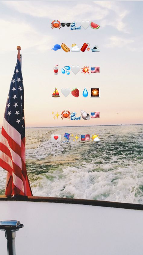 4th Of July Emojis, 4th Of July Filter, Fourth Of July Ig Story, 4th Of July Instagram Story Ideas, Fourth Of July Insta Story Ideas, 4th Of July Songs For Instagram, Emoji Curation, July Recap Instagram Story, 4th Of July Ig Story