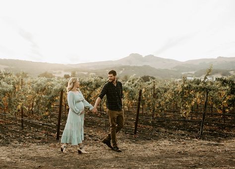 Vineyard Maternity Photoshoot, Winery Maternity Pictures, Vineyard Maternity Pictures, Maternity Photography Tips, Pregnancy Belly Photos, Outdoor Maternity Photos, Maternity Photo Outfits, Pregnancy Photos Couples, Belly Photos