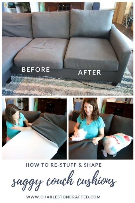 Diy Couch Cushions, Fix Sagging Couch, Ideas Armario, Couch Repair, Casa Disney, Diy Couch, Couch Cushions, Furniture Repair, Diy Furniture Couch