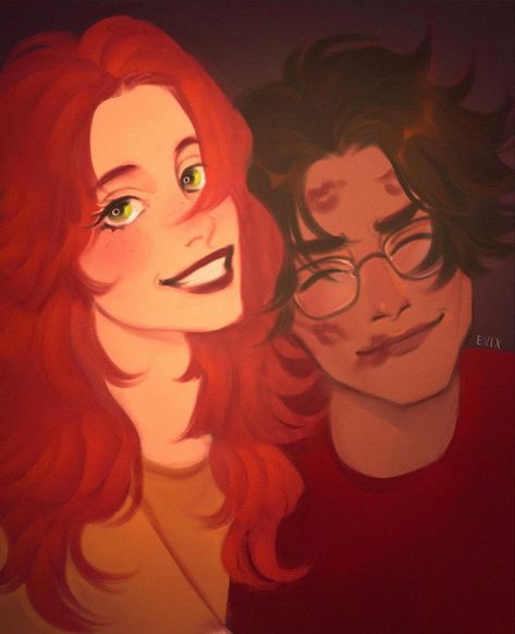 cr: evix.art on ig #jily #jilyfanart #jamespotter #jamespotterfanart #prongs #lilyevans #lilyevansfanart #marauders #maraudersfanart Jily Fanart, James And Lily, Marauders Fan Art, Lily Potter, Potter Art, Lord Voldemort, All The Young Dudes, Lily Evans, Harry Potter Marauders