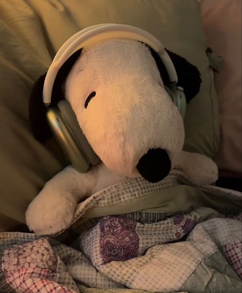 Snoopy Wallpaper, Snoopy Pictures, Snoopy Love, Mia 3, Cute Stuffed Animals, 귀여운 동물, My Vibe, Listening To Music, Quinceanera