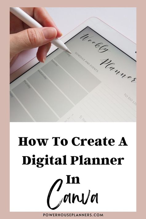 Learn how to create a digital planner in Canva. It’s easy to make a digital planner on Canva with FREE planner templates in this Canva digital planner tutorial. #digitalplanner #canva #digitalplanning Making Digital Planner, Diy Digital Planner Canva, How To Use Digital Planner, How To Create A Digital Planner, How To Make Digital Planner, Canva Planner Template, How To Make A Digital Planner Goodnotes, How To Make A Planner, Digital Planner Canva