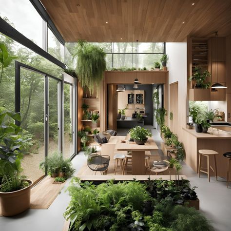 Boost Your Natural Home Happiness: The Power Of Biophilic Design – ANGELICA'S INTERIORS Dining Room Plants, Biofilic Design, Dining Room Natural, Natural Dining Room, Biophilic Architecture, Room Plants, Natural Room, Biophilic Design, Indoor Fountain