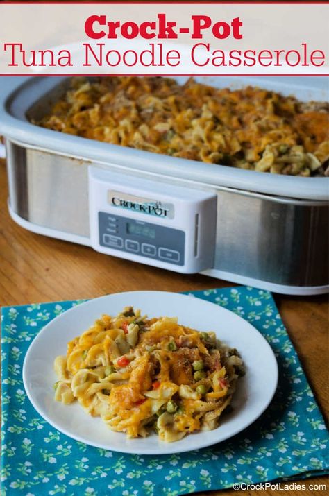 Tuna Noodle Casserole Easy, Casserole Crockpot Recipes, Tuna Noodle Casserole Recipe, Tuna Casserole Recipes, Slow Cooker Casserole, Noodle Casserole Recipes, Tuna Noodle Casserole, Crockpot Casserole, Tuna Noodle