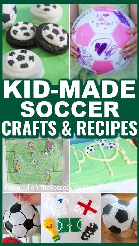 Soccer Crafts For Kids, Super Mario Party Games, Soccer Ball Crafts, Soccer Party Ideas, Soccer Activities, Gifts For Kids To Make, Mario Party Games, Soccer Crafts, Coach Soccer