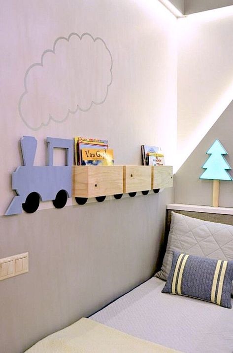 These Kid's Bedroom Storage Ideas Are A Must See! Clever Storage and Beautiful Designs Create the Perfect Bedroom For Boys and Girls Toddler Boys Room, Baby Room Furniture, Toddler Bedrooms, Boy Bedroom, Big Boy Room, Kids Interior, Baby Bedroom, Boys Room Decor, Kids Room Design