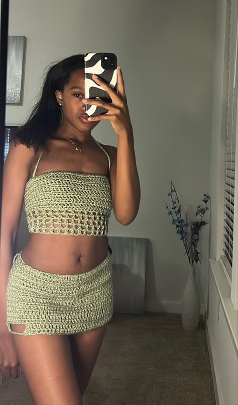 Baddie Crochet Outfits, Baddie Crochet, Boho Baddie, Lingerie Crochet, Crochet Fits, Bored List, Secret Aesthetic, Crochet Lingerie, Crochet Outfits