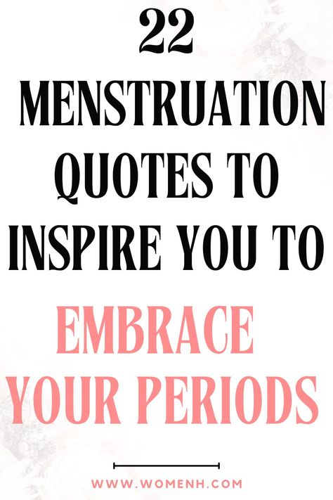 Period Motivation Quotes, Quotes About Menstruation, Menstruation Affirmations, Menstruation Quotes Inspirational, Menstrual Quotes, Period Affirmations, Period Empowerment, Menstruation Quotes, Funny Period Quotes