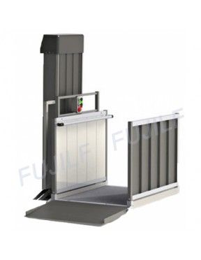 FUJILF Open Style wheelchair Platform Lifts (sometimes referred to as Steplifts) are an aesthetically pleasing and cost effective way or transporting wheelchair users or parents with pushchairs between two levels. Roof Apartment, Handicapped Bathroom, Wheelchair Elevator, Accessible Homes, Attic Lift, Portable Wheelchair Ramp, Accessible House, Portable Wheelchair, House Lift