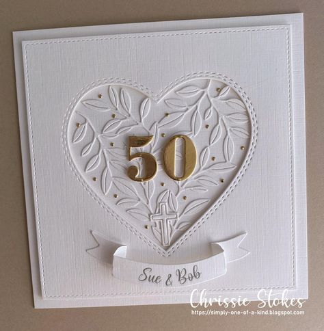 Golden Anniversary Cards, Golden Wedding Anniversary Card, Umbrella Cards, 50th Anniversary Cards, Anniversary Cards Handmade, Wedding Cards Handmade, Card Pattern, Wedding Greeting Cards, Gift Tag Cards