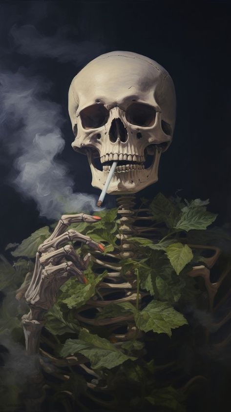 Skeleton with cigarette nature accessories sculpture. | premium image by rawpixel.com Skeleton Holding Something, Skeleton Pfp Aesthetic, Iphone Wallpaper Skull, Skull Iphone Wallpaper, Skeletal Art, Iphone Wallpaper Halloween, Skeleton Reference, Skeleton Aesthetic, Nature Accessories