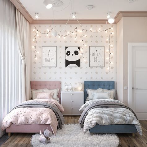 Search Images | Photos, videos, logos, illustrations and branding on Behance Kids Room Design For 2, Twin Kids Bedroom, Boy And Girl Room, Boy And Girl Shared Room, Twin Girl Bedrooms, Boy And Girl Shared Bedroom, Kids Rooms Shared, Shared Girls Room, Kids Shared Bedroom